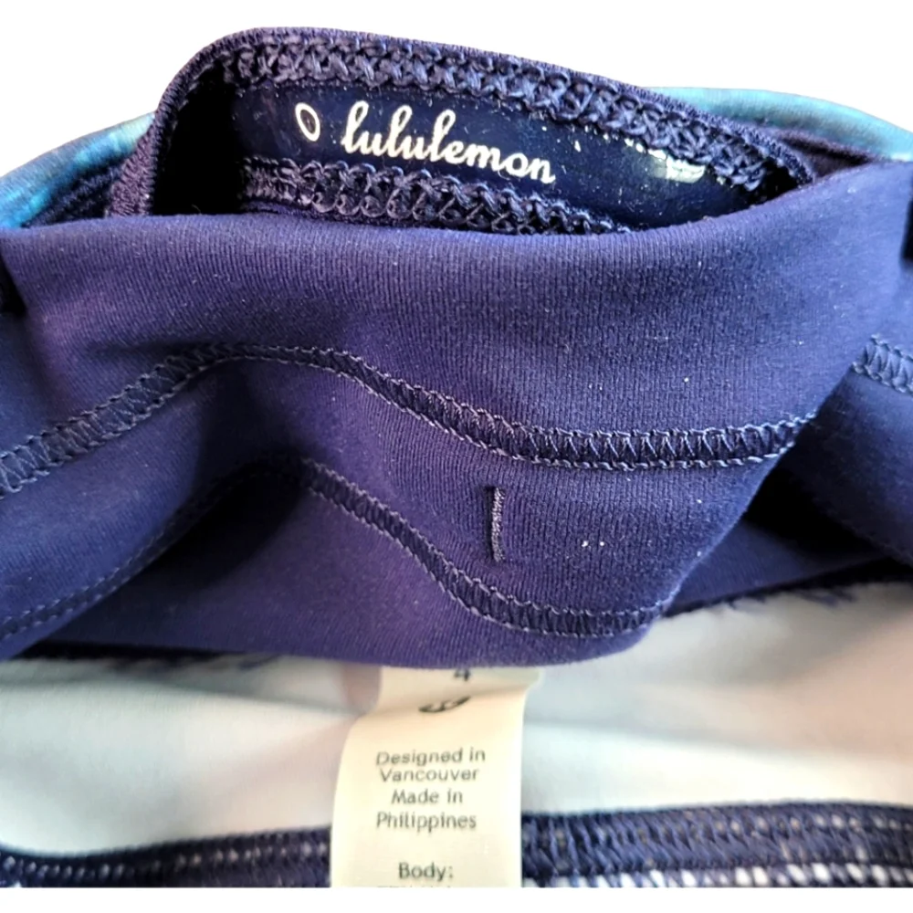 Lululemon Invigorate High RiseTight 25" Leggings Shapeshifter Flux Blue Multi 4 - Picture 2 of 16